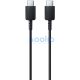 USB Type-C töltő- és adatkábel, USB Type-C, 100 cm, gyorstöltés, Samsung, fekete, gyári, 