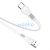 USB töltő- és adatkábel, USB Type-C, 100 cm, 2400 mA, törésgátlóval, lapos, Hoco X40 Noah, fehér