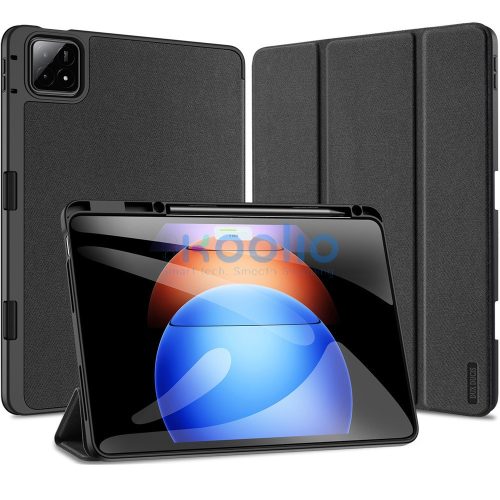 Xiaomi Pad 6S Pro (12.4), mappa tok, Trifold, érintőceruza tartó, Dux Ducis Domo, fekete
