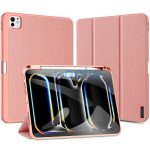 Apple iPad Pro 11 (2024 / 2025), mappa tok, Smart Case, érintőceruza tartó, Dux Ducis Domo, rózsaszín