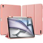 Apple iPad Air 13 (2024 / 2025), mappa tok, Smart Case, érintőceruza tartó, Dux Ducis Domo, rózsaszín