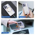 Apple iPhone 16, Oldalra nyíló tok, stand, közepesen ütésálló, Magsafe kompatibilis, Dux Ducis Skin Pro Magsafe, fekete