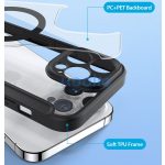 Samsung Galaxy S25 Ultra SM-S938, Oldalra nyíló tok, stand, közepesen ütésálló, Magsafe kompatibilis, Dux Ducis Skin Pro Magsafe, fekete