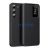 Samsung Galaxy S24 SM-S921, Oldalra nyíló tok, hívás mutatóval, kártyatartóval, Smart View Cover, fekete
