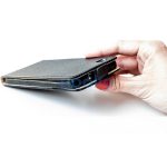 Samsung Galaxy A17 4G / A17 5G SM-A175F / A176B, Forcell lenyitható bőrtok, Slim Flexi, felfelé nyíló - kinyitható, fekete