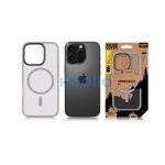 Tactical MagForce Hyperstealth Apple iPhone 16 Pro MagSafe hátlap tok, áttetsző/világosszürke