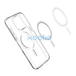 Spigen Ultra Hybrid MagFit Apple iPhone 16 Pro tok, MagSafe, Frost Clear, átlátszó