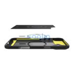 Spigen Rugged Armor MagFit Apple iPhone 16 Plus tok, Matte Black, fekete