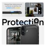 Spigen Rugged Armor MagFit Apple iPhone 16 Plus tok, Matte Black, fekete