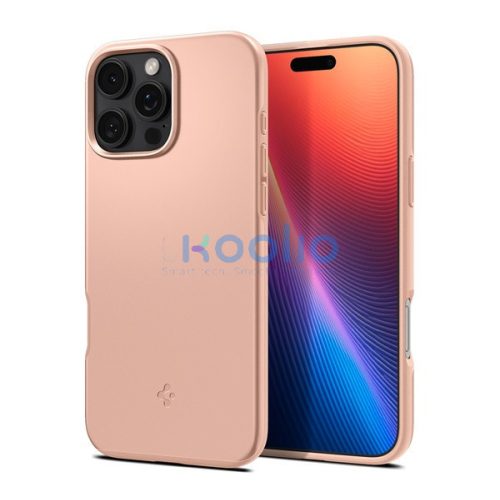 Spigen Thin Fit MagFit Apple iPhone 16 Pro Max tok, MagSafe, Rose Titanium, rózsaszín