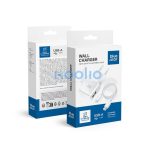 Blue Star hálózati töltő adapter USB-A + Lightning kábel, 1A, 5W, fehér