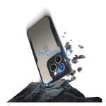 iPhone 16 ütésálló tok erősített peremmel, fekete