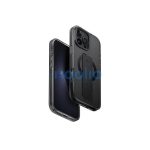 Uniq Heldro Max iPhone 16 Pro Max MagSafe tok kitámasztóval,  fekete/szürke