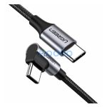 Ugreen USB-C-USB-C, QC 3.0 adatkábel, PD, 3A, 60W, 1m, fekete