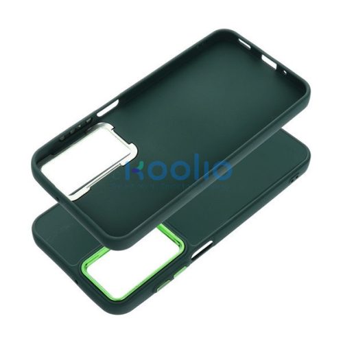 Frame Samsung A16 5G közepesen ütésálló tok kameravédő kerettel, zöld