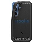 Spigen Rugged Armor MagFit Samsung Galaxy S25+ tok, Matte Black, fekete