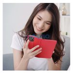 Magnet Samsung Galaxy S25 mágneses flip tok, piros