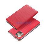 Magnet Samsung Galaxy S25 mágneses flip tok, piros