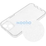 Clear 2mm Samsung Galaxy S25 csillámos szilikon tok, átlátszó