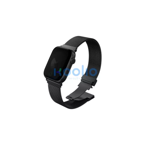 Uniq Dante Pro Apple Watch 49/46/45/44mm állítható fém óraszíj, fekete