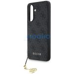 Guess 4G Charms Collection Samsung Galaxy A56 kemény hátlap tok, fekete