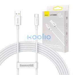   Baseus Superior Series USB-USB-C kábel, 65 W, PD, 2m, fehér
