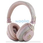 Guess PU 4G Metal Logo ENC Wireless fejhallgató, rózsaszín