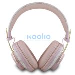 Guess PU 4G Metal Logo ENC Wireless fejhallgató, rózsaszín