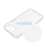 Clear 2mm Apple iPhone 15 csillámos tok, átlátszó