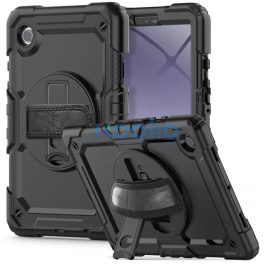   Tech-Protect Solid360 Samsung Galaxy A9+ tablet tok kitámasztóval, fekete