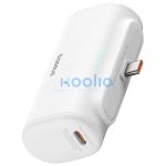 Baseus Compact powerbank / külső akkumulátor USB-C csatlakozóval, 5000mAh, PD, 20W, fehér