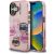 Karl Lagerfeld IML Multi K&CH Heads iPhone 16 hátlap tok, rózsaszín