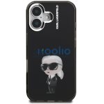 Karl Lagerfeld IML Aquarelle Karl iPhone 16 hátlap tok, fekete