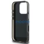 Karl Lagerfeld IML Aquarelle Karl and Choupette iPhone 16 Pro hátlap tok, fekete