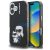 Karl Lagerfeld IML Aquarelle Karl and Choupette iPhone 16 hátlap tok, fekete