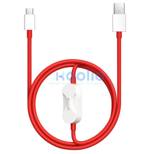 OnePlus SUPERVOOC 2in1 töltő és adatkábel, Oneplus okosóra kompatibilis töltővel, 8A, 1,2m, piros