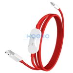 OnePlus SUPERVOOC 2in1 töltő és adatkábel, Oneplus okosóra kompatibilis töltővel, 8A, 1,2m, piros