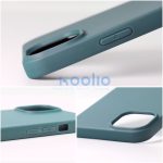 Matt szilikon Honor 400 Pro tok, sötétzöld