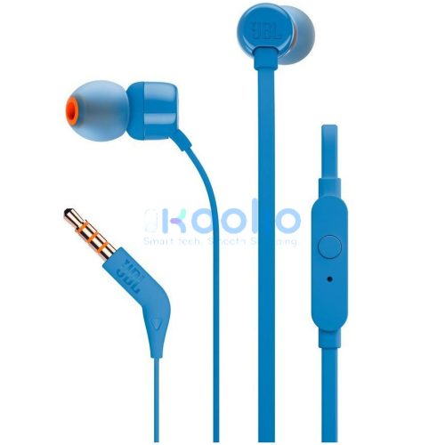 JBL T110 Vezetékes fülhallgató mikrofonnal, 3.5 mm Jack, kék