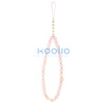 Guess PU Leather 4G Colored Ring Strap Apple iPhone 17e / iPhone 16e MagSafe tok korall színű karpánttal, rózsaszín-arany