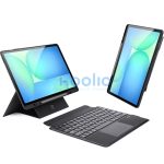 Dux Ducis DK Samsung Tab S10 FE+ kihajtható tok vezeték nélküli billentyűzettel, fekete