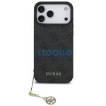 Guess 4G Charm Apple iPhone 17 Pro Tone on Tone hátlap tok, szürke
