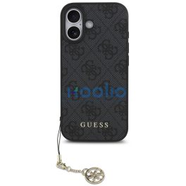   Guess 4G Charm Apple iPhone 17 Tone on Tone hátlap tok, szürke