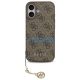 Guess 4G Charm Apple iPhone 17 Tone on Tone hátlap tok, barna