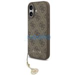 Guess 4G Charm Apple iPhone 17 Tone on Tone hátlap tok, barna
