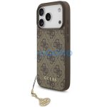 Guess 4G Charm Apple iPhone 17 Pro Max Tone on Tone hátlap tok, barna