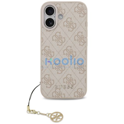 Guess 4G Charm Apple iPhone 17 Tone on Tone hátlap tok, rózsaszín