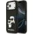 Karl Lagerfeld 3D Rubber Karl and Choupette Apple iPhone 17 Pro hátlap tok, fekete