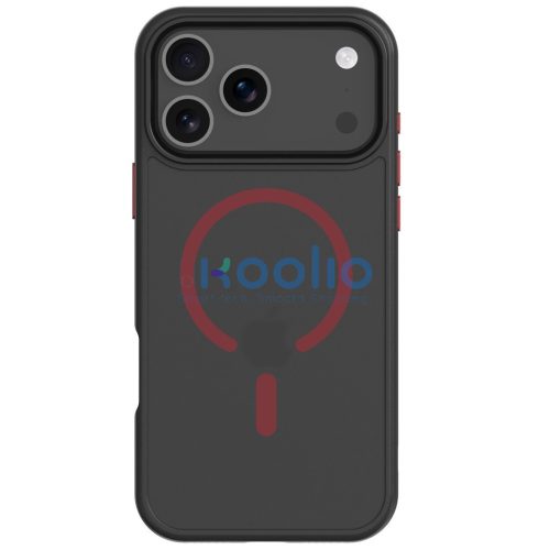 Tactical MagForce Hyperstealth 2.0 Apple iPhone 17 Pro Max MagSafe hátlap tok, fekete/piros