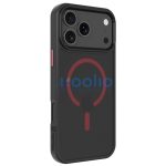 Tactical MagForce Hyperstealth 2.0 Apple iPhone 17 Pro Max MagSafe hátlap tok, fekete/piros